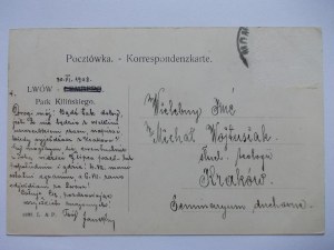 Ukraine, Lviv, Kilinskyi Park, 1908
