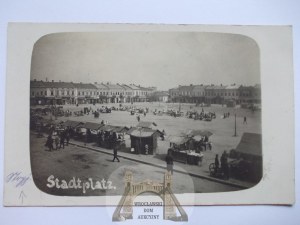 Ukraine, Stryj, Market Square, 1917