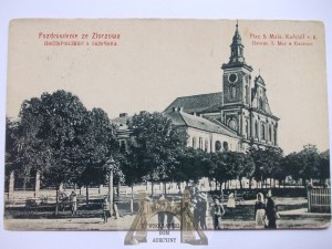 Ukraine, Zlochev, May 3 Square, ca. 1910