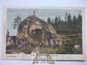 Ukraine, Yaremche, Dobosh rock, 1902