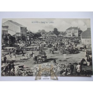 Ukraina, Rudki, targowisko, ok. 1910