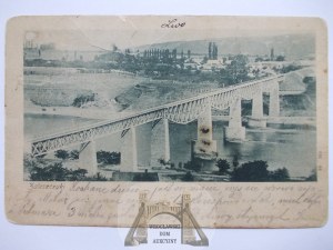 Ukraine, Zaleszczyki, bridge, 1900