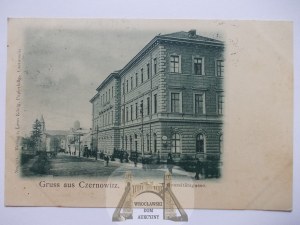 Ukraine, Chernivtsi, Chernovitz, University Street, 1900