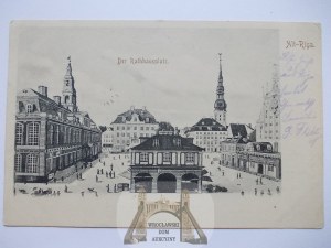 Latvia, Riga, Riga, market, 1918
