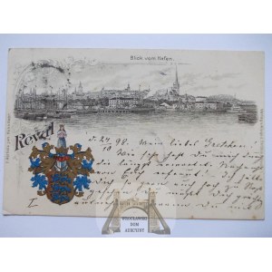 Łotwa, Ryga, Riga, port, 1898