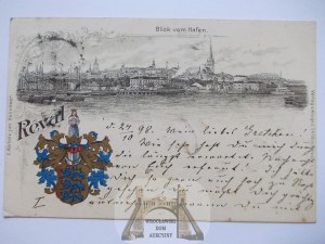 Latvia, Riga, Riga, port, 1898