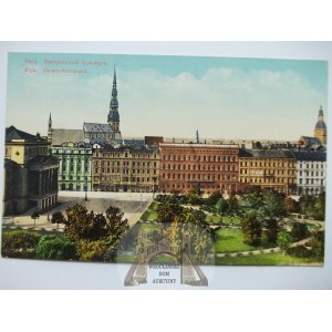 Łotwa, Ryga, Riga, bulwar, ok. 1910