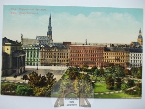 Latvia, Riga, Riga, boulevard, ca. 1910