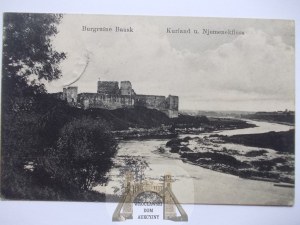 Latvia, Bauska, Bausk, castle, 1917