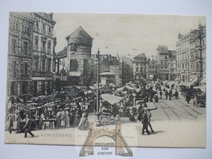 Russia, Königsberg, Konigsberg, marketplace, ca. 1900