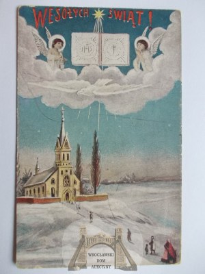 Christmas, angels, wafer, ca. 1914
