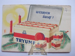 Christmas, advertisement for Tryumf margarine, ca. 1925