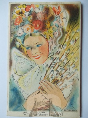 Christmas, painted by B. Tyminska, 1938