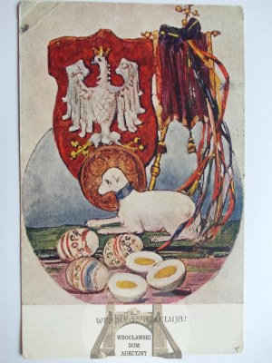 Easter, Patriotic, lamb, eagle, 1923