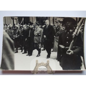 Marszałek Piłsudski, pogrzeb, Hermann Goering, pocztówka fotograficzna, 1935