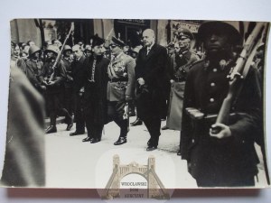 Marshal Pilsudski, funeral, Hermann Goering, photo postcard, 1935