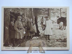 Polish Legions, changing of the guard, Rafaelowa, ca. 1915