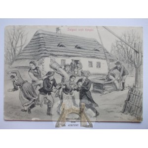 Polskie typy ludowe, Śmigus Dyngus, 1906