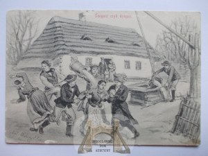 Polish folk types, Smigus Dyngus, 1906