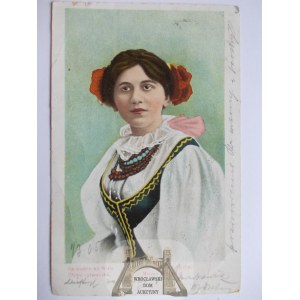 Polskie typy ludowe, na wodzie na Wiśle, 1905