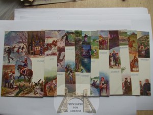 Polish Painting, Eliasz Radzikowski 12 months - set of 12 postcards, ca. 1920.