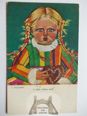 Polish Painting, Zofia Stryjeńska, Young Village, circa 1930.