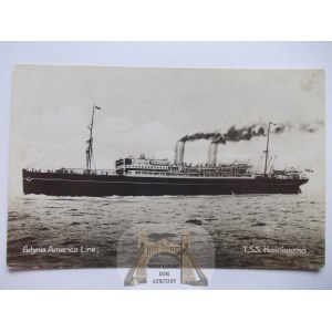 Statek, Transatlantyk, TSS Kościuszko, 1933