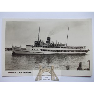 Gdynia, statek, parowiec, SS Gdańsk, ok. 1930