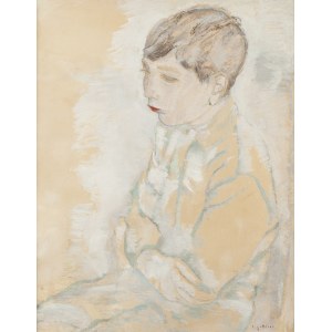 Leopold Gottlieb (1879 Drohobycz - 1934 Paryż), Siedzący chłopiec, lata 30. XX w.