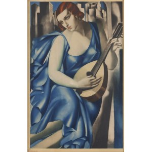 Tamara Lempicka (1894 Moscow - 1980 Cuernavaca, Mexico), Woman with Mandolin (Femme à la Mandoline), 1933