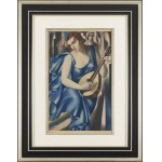 Tamara Lempicka (1894 Moscow - 1980 Cuernavaca, Mexico), Woman with Mandolin (Femme à la Mandoline), 1933