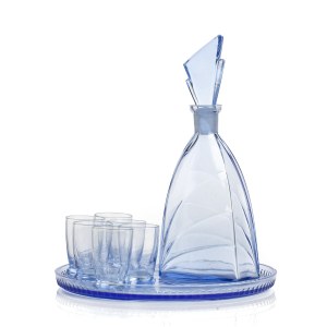 Carafe and tray, pattern 1531