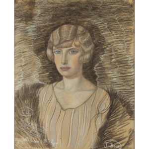 Stanisław Ignacy Witkiewicz \ Witkacy (1885 Warszawa - 1939 Jeziory na Polesiu), Portret Wandy Czyżewicz-Cisowskiej, 1928