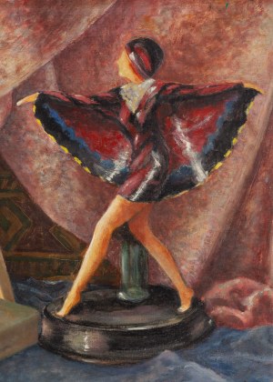 Marian Kulesza (1878 Suwałki - 1943 Vilnius), Still life with figure 