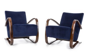 Jindrich Halabala (1903 - 1978), Pair of armchairs H-269