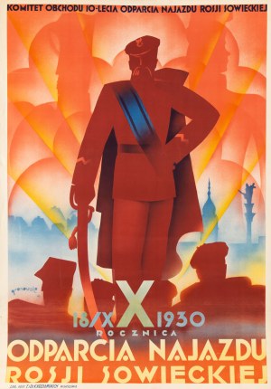Tadeusz Gronowski (1894 Warsaw - 1990 Warsaw), 10th Anniversary of the Repulse of the Soviet Russian Invasion, 1930