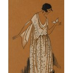 Germaine-Paule Joumard \ Joujou (1898 - 1950), Rysunek modowy do miesięcznika Très Parisien, lata 20./30. XX w.