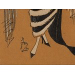 Germaine-Paule Joumard \ Joujou (1898 - 1950), Rysunek modowy do miesięcznika Très Parisien, lata 20./30. XX w.