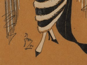 Germaine-Paule Joumard \ Joujou (1898 - 1950), Fashion drawing for the monthly magazine Très Parisien, 1920s/30s.