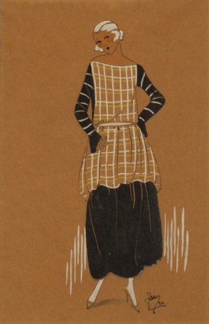 Germaine-Paule Joumard \ Joujou (1898 - 1950), Fashion drawing for the monthly magazine Très Parisien, 1920s/30s.
