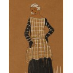 Germaine-Paule Joumard \ Joujou (1898 - 1950), Rysunek modowy do miesięcznika Très Parisien, lata 20./30. XX w.