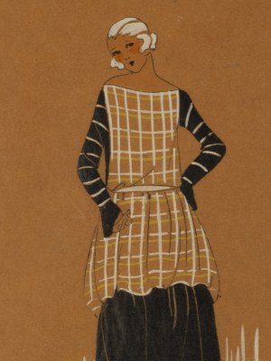 Germaine-Paule Joumard \ Joujou (1898 - 1950), Fashion drawing for the monthly magazine Très Parisien, 1920s/30s.