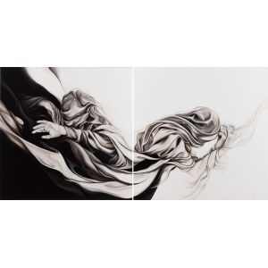 Anna Chorzępa-Kaszub (b. 1985, Poznań), Sudden Change 2, diptych, 2025