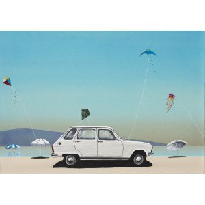 Hugo Giza (ur. 1982, Gdańsk), Dzień na plaży w Cannes - 1976, 2025