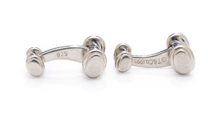 Cufflinks, 1995 jewelry, sterling silver