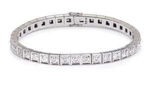 Bracelet with diamonds, early 21st century jewelry, white gold pr. ~ 