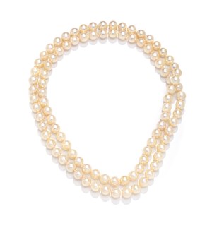 Akoya pearl necklace, 1980s jewelry