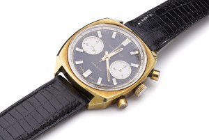 Men's 'Reverse Panda' watch, 1970s jewelry, steel