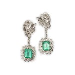 Schmuckset mit Diamant- und Turmalinbesatz
