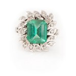 Schmuckset mit Diamant- und Turmalinbesatz